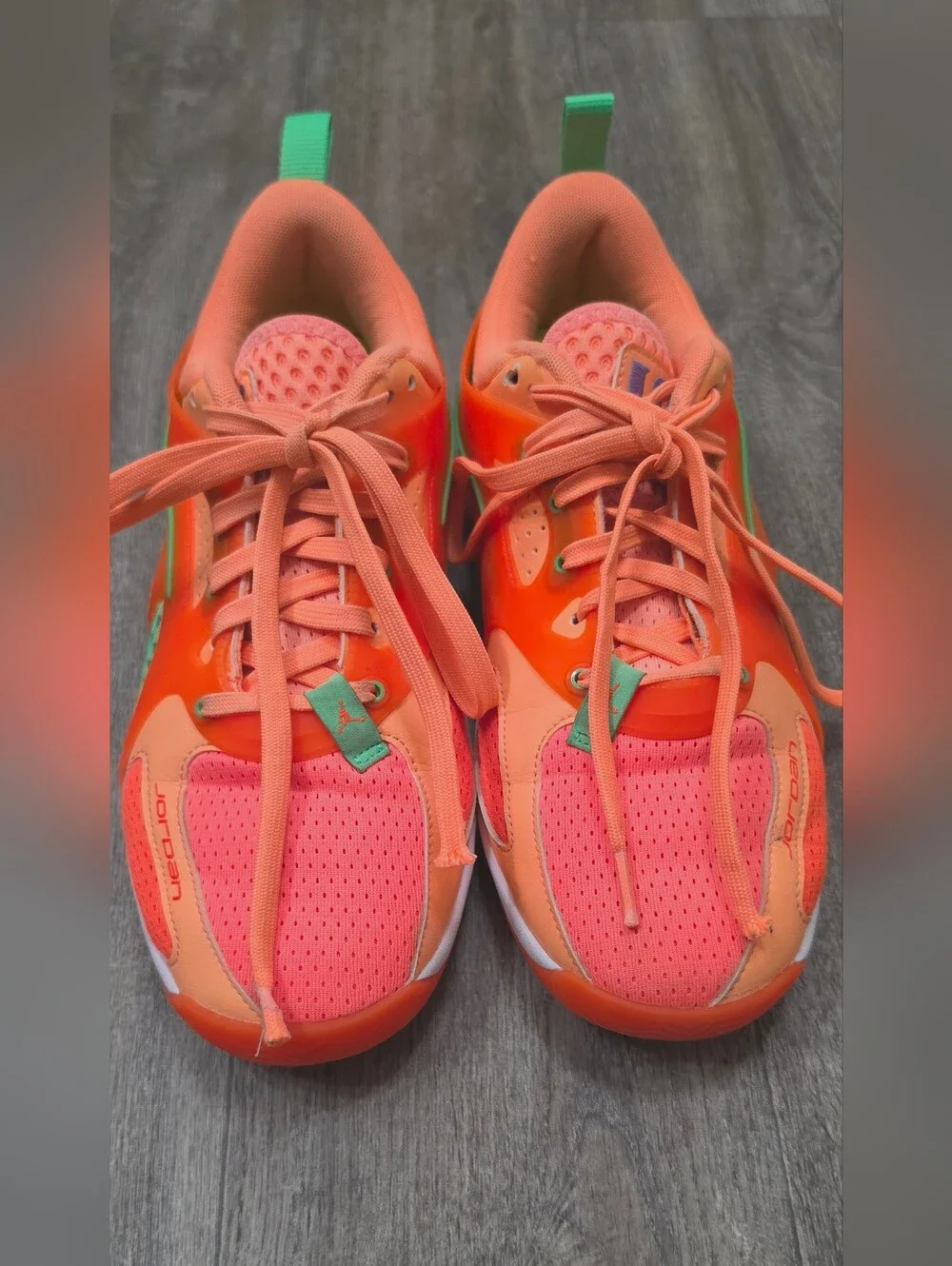 Men's Air Jordan Heir 'Peach Jam' Sneakers- Size 7.5